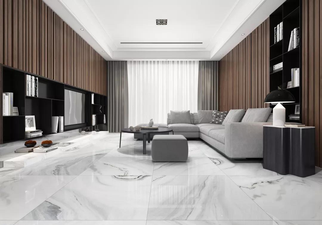 潤陶600X1200MM大理石瓷磚，裝出理想人居的格調(diào)